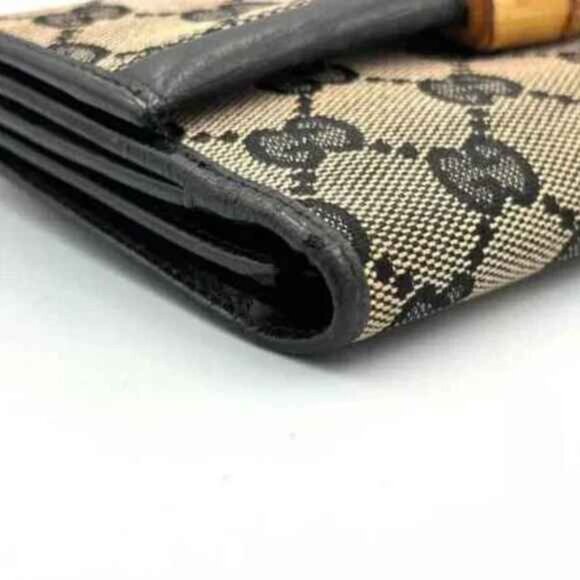 GUCCI (Rare)BAMBOO LONG WALLET [NO PEELING] PRE-LOVED! - Picture 9 of 14